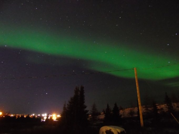 Aurore boréale à Kuujjuaq